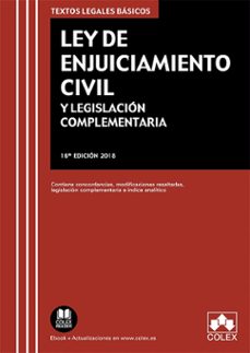 ley de enjuiciamiento civil y legislacion complementaria (16ª ed. )-9788417135812