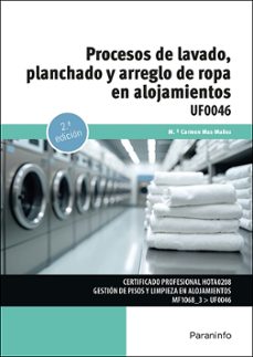(uf0046) procesos de lavado, planchado y arreglo de ropa en alojamientos-maria carmen mas muñoz-9788428372312