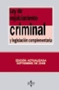 ley de enjuiciamiento criminal y legislacion complementaria (24ª ed.)-9788430949212