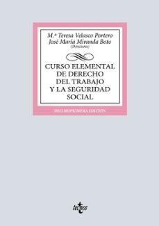 curso elemental de derecho del trabajo y la seguridad social (ebook)-mª teresa velasco portero-jose maria miranda boto-9788430993512
