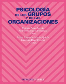 psicologia de los grupos de las organizaciones-victoria zarco martin-9788436822212