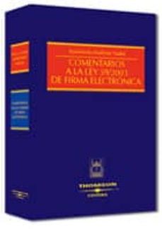 comentarios a la ley 59/2003 de firma electronica-9788447022212