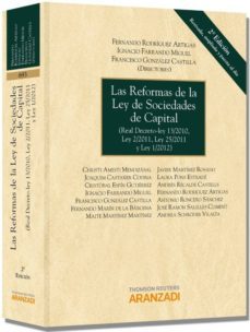 las reformas de la ley de sociedades de capital-fernando rodriquez artigas-9788490142912