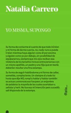 yo misma, supongo-natalia carrero-9788494489112