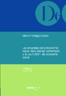 las empresas de la economia social: mas alla del comentario a la ley 5/2011, de economia social-9788497689212