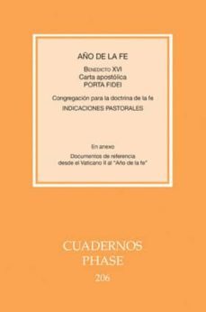 año de la fe. carta apostolica  porta fidei-joseph benedicto xvi ratzinger-9788498055412