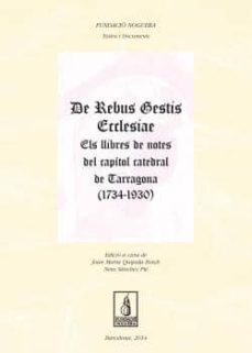 de rebus gestis ecclesiae-joan maria quijada bosch-9788499755212