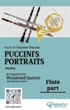 flute part of "puccini's portraits" for woodwind quintet (ebook)-9791220859912