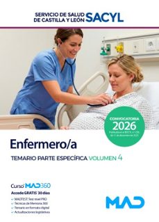 enfermero/a. temario parte especifica volumen 4. servicio de salud de castilla y leon (sacyl)-9791370284312