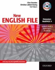 new english file elem students book / workbook  a-9780194518222