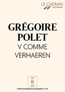 le chemin (n18) - v comme verhaeren (ebook)-gregoire polet-9782072913822