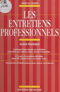 les entretiens professionnels : guide pratique (ebook)-thierry m. carabin-9782402055222