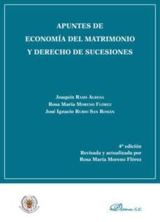 apuntes de economia del matrimonio y derecho de sucesiones-joaquin rams albesa-9788413243122