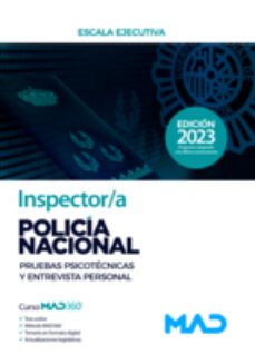 inspector/a de policia nacional. pruebas psicotecnicas y entrevista personal-9788414271322