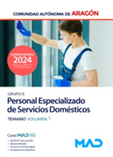 personal especializado de servicios domesticos (grupo e) temario volumen 1-9788414281222