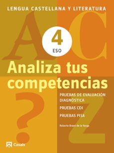 analiza tus competencias 4 eso. lengua castellana y literatura-9788421853122