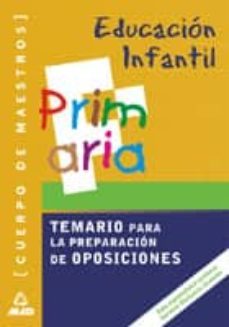 cuerpo de maestros: educacion infantil (temario)-9788466535922