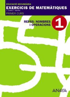 matematicas 1º educacion secundaria ejercicios repas: nombres i o peracions primer ciclo  valencia-9788466759922