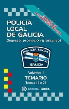 policia local de galicia volumen ii: temario (temas 13 a 25) nueva edicion 2021-9788482195322