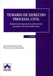temario de derecho procesal civil ( 5ª ed.)-9788483423622