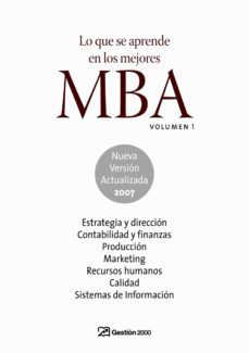 lo que se aprende en los mejores mba (t. 1)-9788496612822