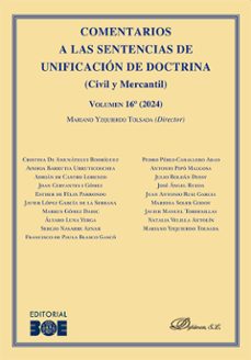 comentarios a las sentencias de unificacion de doctrina (civil y mercantil) volumen 16º (2024)-9791370065522