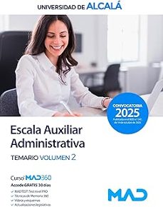 escala auxiliar administrativa de la universidad de alcala de hen ares. temario volumen 2.-9791370282622