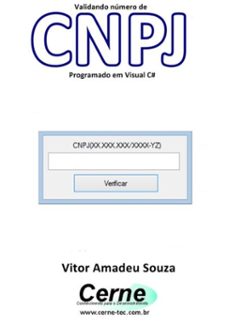 validando número de cnpj programado em visual c# (ebook)-vitor amadeu souza-3410002484932