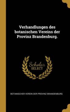 verhandlungen des botanischen vereins der provinz brandenburg-9780353830332