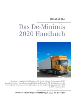 das de-minimis 2020 handbuch-daniel m. giel-9783752825732