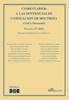 comentarios a las sentencias de unificación de doctrina (civil y y mercantil) volumen 15º (2023)-9788410704732