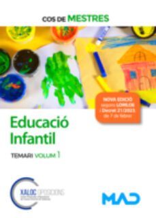 cos de mestres: educacio infantil. temari (vol. 1): generalitat cataluña-9788414270332