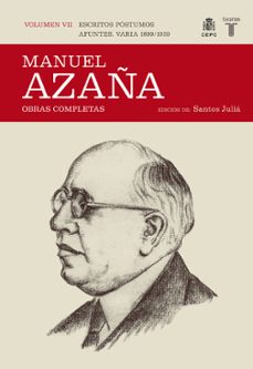 obras completas (tomo vii) escritos postumos. apuntes. varia: 189 9-1939-9788430607532