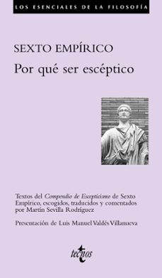 por que ser esceptico (textos del compendio de escepticismo)-9788430948932