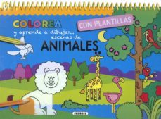animales (colorea y aprende a dibujar con plantillas)-9788467761832