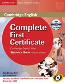 complete first certificate for spanish speakers student s pack without answers (student s book with cd-rom and workbook with-9788483238332