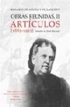 obras reunidas ii. articulos (1885-1923)-9788483670132