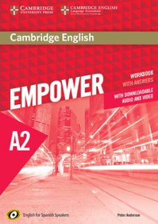 cambridge english empower for spanish speakers a2 workbook with answers, with downloadable audio and video-9788490367032