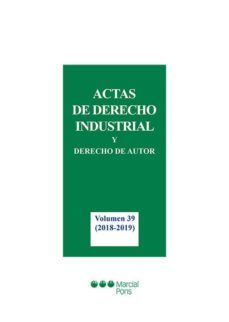 actas de derecho industrial y derecho de autor-julio costas comesaña-9788491236832