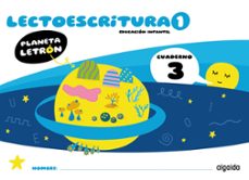 planeta letron  lectoescritura  nivel 1  cuaderno 3   3 años-9788491899532