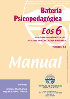 bateria psicopedagogica eos-6. manual-9788497271332
