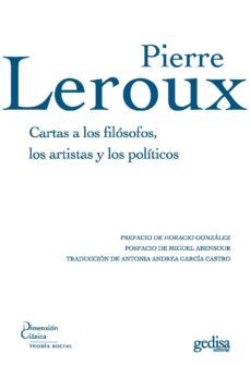 cartas a los filosofos, los artistas y los politicos (ebook)-pierre leroux-9788497844932
