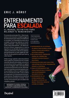 entrenamiento para escalada (2018): el manual definitivo para mejorar tu rendimiento-eric j. horst-9788498294132