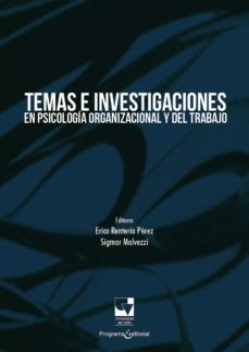 temas e investigaciones en psicologia organizacional y del trabajo (ebook)-erico renteria perez-9789585156432