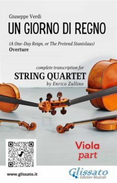 viola part of "un giorno di regno" for string quartet (ebook)-9791220864732
