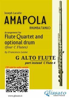 c alto flute (instead c flute 4) part of "amapola" for flute quartet (ebook)-9791221386332