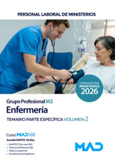 enfermería (grupo profesional m2). ministerios. temario. parte específica. volumen 2-9791370621032