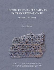 unpublished bo-fragments in transliteration iii (bo 6087-bo 6434) (ebook)-oguz soysal-9781614911142