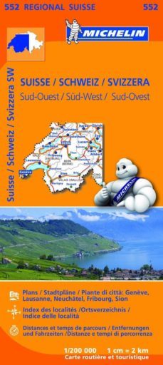 mapa regional suisse sud-ouest/ schweiz sud-west/ svizzera sud.ou est (leyenda en español) (2013)-9782067183742