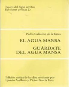 el agua mansa-pedro calderon de la barca-9783923593842